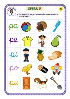 spanish worksheet with pictures and words for children to learn in the classroom, including letters