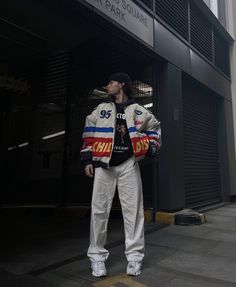 Racing Jacket Outfit Men, 90s Grunge Outfits, Ghost Files, Streetwear Inspiration, College Jackets, Editing Ideas, Street Style Outfits Men, Jacket Fits