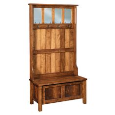 Wooden Hall Tree Entryway Bench with Shoe Storage and Coat Rack - Mudroom Organization Solution with Bench Seating and Coat Hanger| Manchester Model - LifeSong Milestones Rustic Hall Trees, Entryway Bench With Shoe Storage, Hall Tree Entryway, Storage Cubbies, Mudroom Organization, Standing Coat Rack, Cubby Storage, Bench Seating, Hall Tree