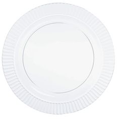 a white plate on a white background with no one around it to see in the photo