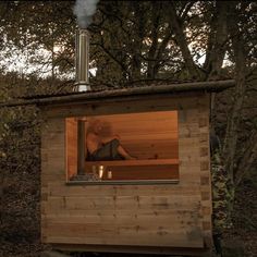 29 Outdoor Sauna Ideas: Transform Your Backyard into a Relaxing Oasis - placeideal.com Rustic Outdoor Saunas, Wood Fired Sauna Outdoor, Cedar Sauna Outdoor, Modern Sauna Design, Outdoor Sauna Plans, Backyard Sauna Ideas, Small Sauna Ideas, Diy Sauna Outdoor