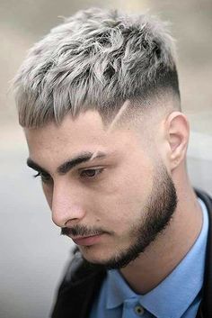 Fun Buzzcut, White Buzzcut, Green Buzzcut, Men Buzzcut, Buzzcut Designs, Women Buzzcut, Buzzcut Men, Caesar Haircut