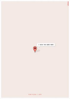 an image of a red pin on a map with the words i wish you were here