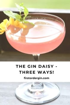 the gin daisy - three ways