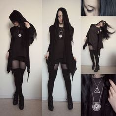 Nikolinex Strega Fashion, Look Grunge, Hipster Grunge, Black Clothes, Witchy Fashion