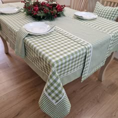 "Welcome to our charming Farmhouse Gingham Cotton Plaid Table Collection, perfect for adding a touch of rustic elegance to your Fall and Holiday gatherings. This delightful ensemble includes a reversible table runner, reversible tablecloth, reversible placemats, and napkins, each adorned with a timeless gingham pattern that evokes a cozy, vintage-inspired feel. Choose from a variety of colors (brown, green, pink, gray, red, blue, black, yellow), shapes (rectangle, or square), and sizes to create a truly bespoke dining experience. Basic features: * Oeko-Tex Standard 100 certified high-quality fabric, 70% cotton and 30% polyester. * Durable fabric, withstanding frequent washing without deterioration in color and quality. * Place mat size: 14ʺx18ʺ (35×45 cm) - reversible design. * Napkins siz Checked Table Cloth, Plaid Napkins, Plaid Curtains, Gingham Tablecloth, Farmhouse Table Decor, Custom Table Cloth, Plaid Tablecloth, Buffalo Plaid Pattern, Short Curtains