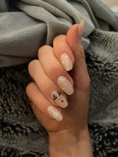 Snowman Nails, New Years Eve Nails, Winter Nails Acrylic, Christmas Nails Easy, Soft Nails, Xmas Nails, Christmas Nail Designs, Pretty Acrylic Nails