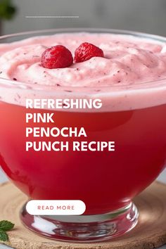 Excite your guests with this refreshing Pink Penocha Punch, perfect for summer parties. Enjoy this sweet fruit punch drink combination in vibrant pink. Ideal for casual gatherings, BBQs, and celebrations. Punch Drink, Sweet Easy, Punch Drinks, Refreshing Cocktail, Fruit Juices