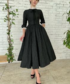 Victorian Sweetheart Dress | Teuta Matoshi Victorian Inspired Dress, Vintage Peasant Blouse, Corporate Casual, Velvet Ribbon Bow, Winter Board, Teuta Matoshi, Black Closet, Rose Gown, Casual Goth