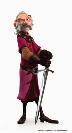 OSOKARO: JUSTIN AND THE KNIGHTS OF VALOUR IX: BLUCHER CHARACTER DESIGN Caracter Design, Disney Infinity, Cartoon Man, Animation Design