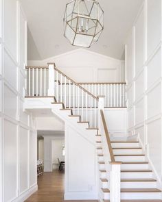 the stairs in this house have been painted white