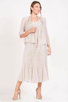 R&M Richards Long Formal Jacket Dress - The Dress Outlet R&M Richards Grandmother Of The Bride Dresses, Grandmother Of The Bride, Mother Of The Bride Jackets, Jacket Dresses Formal, Richard Long, Bride Jacket, Dress With Jacket, Beaded Chiffon, Evening Jackets