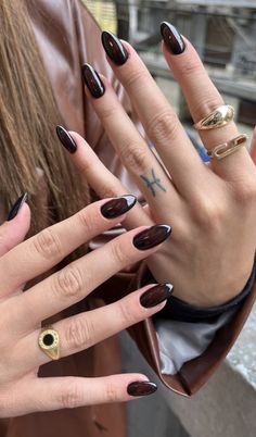 Chrome Nail Colors, Rainy Outfit, Nail Jewelry, Brown Nails, Nail Art Ideas, Minimalist Nails, Dream Nails, Fire Nails