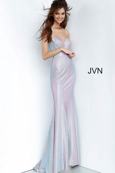 JVN 68190 is a Lilac Iridescent Shimmer Mermaid Prom Dress. Featuring a fitted slight mermaid silhouette with an iridescent color changing fabric. V neckline. slight train in the back. Shimmer Prom Dress, Prom Dress Lilac, Lilac Prom Dresses, Formal Prom Dresses Long, Formal Prom Dress, Dress Lilac, Mermaid Evening Gown, Strapless Prom Dresses, Prom Long