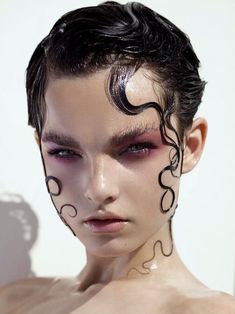 Editorial Make-up, Drag Make-up, Make Up Inspiration, Wild Hair, Hair Reference, Wet Look