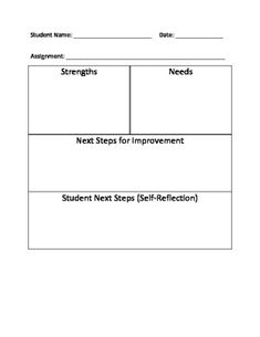 a student's workbook for students to practice self reflection