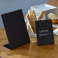 a table topped with different types of pastries