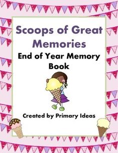 the end of year memory book for scoops of great memories