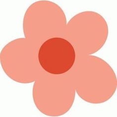 a pink flower with a red center on a white background is featured in this image