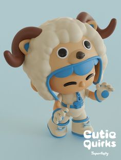 Cutie Quirks - Cute Sheep Cute Sheep, Fun Cute, Animal Friends, Designer Toys, 3d Artist, Animals Friends, Animation Art, Spreads, Toy Collection