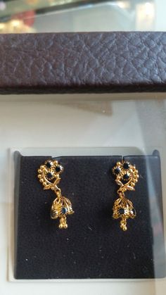 Dailyware Earrings Gold, Pretty Gold Necklaces, Vaddanam Designs, Devotional Topics, Simple Necklace Designs, Ear Tops