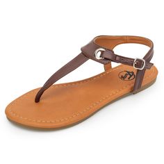 PRICES MAY VARY. TONG STRAP WITH BUCKLES - Adjustable strap sandals with quality metal buckles, Combine with the classic and fashion flat sandals are a must for carefree summer styling SNUG UPPER LEATHER - The upper material of the cute sandals is durable and stable leather with synthetic lining, last for a summer SOFT INSOLE - The insole of casuals sandals are made of soft artificial leather, would not slip out as well as not get blister while breaking them in. SUMMER DESIGN - Cute and comforta Cheap Sandals With Single Toe Strap For Summer, Cheap Summer Footbed Sandals With Single Toe Strap, Affordable Summer Footbed Sandals With Single Toe Strap, Cheap Double Strap Sandals With Adjustable Strap, Cheap Single Toe Strap Footbed Sandals For Summer, Flat T-strap Sandals With Buckle Closure, Adjustable Flat T-strap Sandals With Buckle Closure, Beach Toe Ring T-strap Sandals With Buckle Closure, Adjustable T-strap Toe Ring Sandals