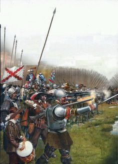 an image of a battle with men in armor