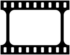 a black and white film strip