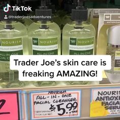 Trader Joe’s Skincare, Trader Joe’s Beauty Products, Trader Joes Skincare, Trader Joe’s Skin Care, Facial Serum Diy, Tee Tree Oil, Best Trader Joes Products, Diy Serum, Foo Foo