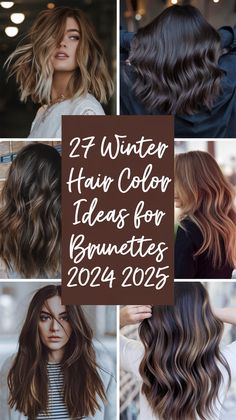 27 Winter Hair Color Ideas for Brunettes in 2024 and 2025 - Fall Update 2024 Hair Colors To Make You Look Tan, Hair Colour Brunette Balayage, Mink Tones Hair, Seasonal Hair Color, Dimensional Color Brunette, Classy Hair Color Brunette, Multi Brown Hair Color, Modern Highlights Hair, Fall Highlighted Hair