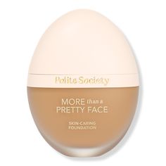 More Than a Pretty Face Skin-Caring Foundation - Polite Society | Ulta Beauty Soft Filter, Polite Society, Full Coverage Foundation, Moisturizing Serum, Perfect Foundation, Face Skin Care, No Foundation Makeup, Skincare Ingredients