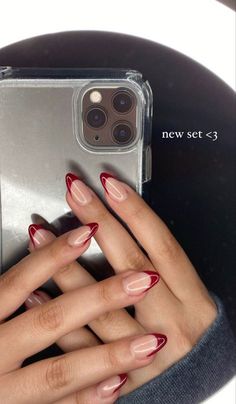 Wine Nails, Makijaż Smokey Eye, Oval Nails, Fire Nails, Pretty Acrylic Nails, Short Acrylic Nails, Cute Acrylic Nails, Acrylic Nail Designs