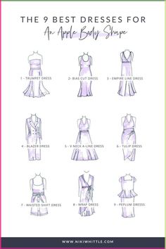 15 things to look for when choosing a dress for an apple shape, 9 perfect dress styles for an apple body, and the best dresses for apple body shapes in 2024