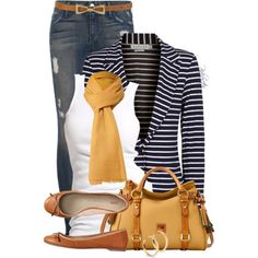 Looks Jeans, Color Outfits, Stylish Eve, Striped Blazer, Petite Outfits, Outfits Casuales, Work Casual, Jean Outfits, Look Fashion