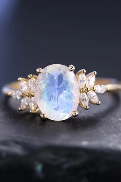 Moonstone is usually colorless to white, transparent or translucent, and is named for its special moonlight effect. Known as the lover's stone, moonstone is a symbol of friendship and love, making it a perfect gift for a loved one; it is also the June birthstone, symbolizing love, passion, and inner growth.