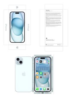 an apple iphone is shown with its packaging design and features the same color scheme as it appears in this image