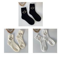 SUPER COZY AND CUTE HAPPY FACE SOCKS! Elevate your sock game with these super cozy and cute facesocks featuring a happy face on ankle. These socks with faces on them are the perfect way to add a touch of cheerfulness to any outfit. Crafted from soft and breathable fabric, they offer comfort and style in one delightful package. Let these face socks bring a smile to your face and spread positivity wherever you go. Comfy and Fashionable pair of socks Our happy face socks come in one unisex size and Cute Smiley Face, Face Socks, Sock Game, Spread Positivity, Sock Packs, Cute Happy, Cute Socks, Happy Socks, Face Design