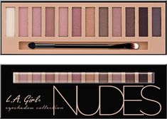 L.A. Girl Beauty Brick Eyeshadow, Nudes, 0.42 Ounce : Beauty #Ad Must Have Eyeshadow Palettes, Best Drugstore Eyeshadow, Drugstore Eyeshadow Palette, Drugstore Eyeshadow, Eyeshadow Tips, Eyeshadow For Blue Eyes, Best Drugstore Makeup, Eyeshadow Collection