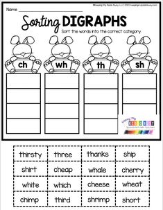 worksheet for beginning and ending sounds in the same language with pictures on it