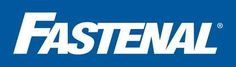 the fastenal logo on a blue background