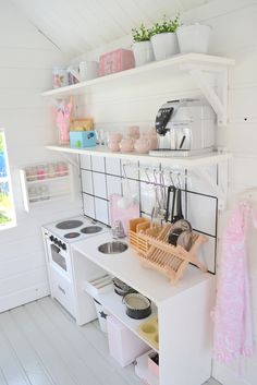 the kitchen is clean and ready to be used as a place for cooking or baking