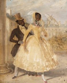 Pale Yellow Dress, Pale Yellow Dresses, Black Couple, Muse Art, Frock Coat, The Gentleman, Feminine Art, Africa Art, Old Paintings