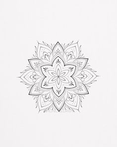 a black and white drawing of a flower