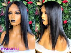 silk straight hair wig frontal lace human hair wig for women with baby hair full lace wig glueless wigs 360 lace hair wig bleached knots Material:100% human hair Hair Grade:Remy Hair Density: 130%/150%180% Clour Of Hair:Natural black(default), Can be Dyed and Bleachedother colour are availablle** Lace Wig Type:Front Lace 13x4/Front 13x6 Lace/360 Lace/Full Lace (Free Parting) Colour Of Lace:Transparent,HD lace please update Cap Size: Small/Medium(default)/Big,With Ajustable Straps, With Combs Others: Glueless Cap,Pre-plucked, Baby Hair, Bleached Knots Free Shipping Via DHL to USA (ETD 2-5 working days) HD LACE can be update on 13x4/13x6 lace wig    HD lace is a new lace material that is more light, soft and delicate and looks more transparent than normal lace, which can melt into our skin m Straight Wedding Hair, Hair Shopping, Corte Shag, Full Lace Wig Glueless, Dyed Curly Hair, Lace Fronts, Curly Hair Wig, Front Hair Styles, Best Wigs