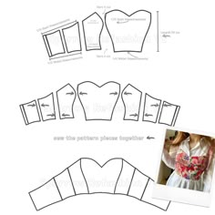 the front and back view of an apron pattern, with instructions for how to make it