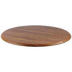 a round wooden table top on a white background