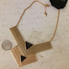 Guess Gold Geometric W/Black Gem Necklace~~ Brand Nwt ~~Please Respect My Items Are Already Being Sold At Lowest Possible Prices (To Include Pm Fees)!!. Low Ball Offers Will Be Ignored.Thank You For Shopping My Closet! Black Geometric Jewelry, Adjustable Geometric Black Jewelry, Adjustable Black Geometric Jewelry, Trendy Black Geometric Jewelry, Geometric Black Necklace For Gift, Black Geometric Necklace For Gift, Guess Jewelry, Black Gems, Gem Necklace