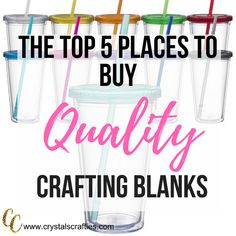 the top 5 places to buy quality crafting blanks