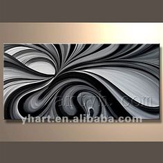 a black and white abstract painting on a gray background with the words divine motion above it