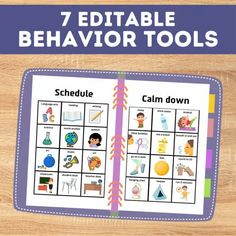 the 7 printable behavior tools for kids to use on their own school day activities